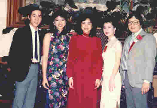 Rolando Kuan, Rose Chung (center), Clifford Pong 